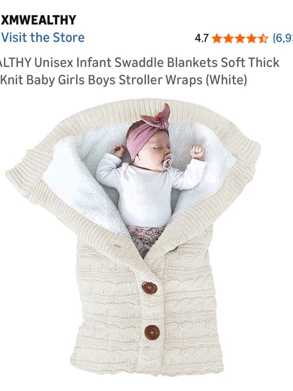 Sleeping bag swaddle